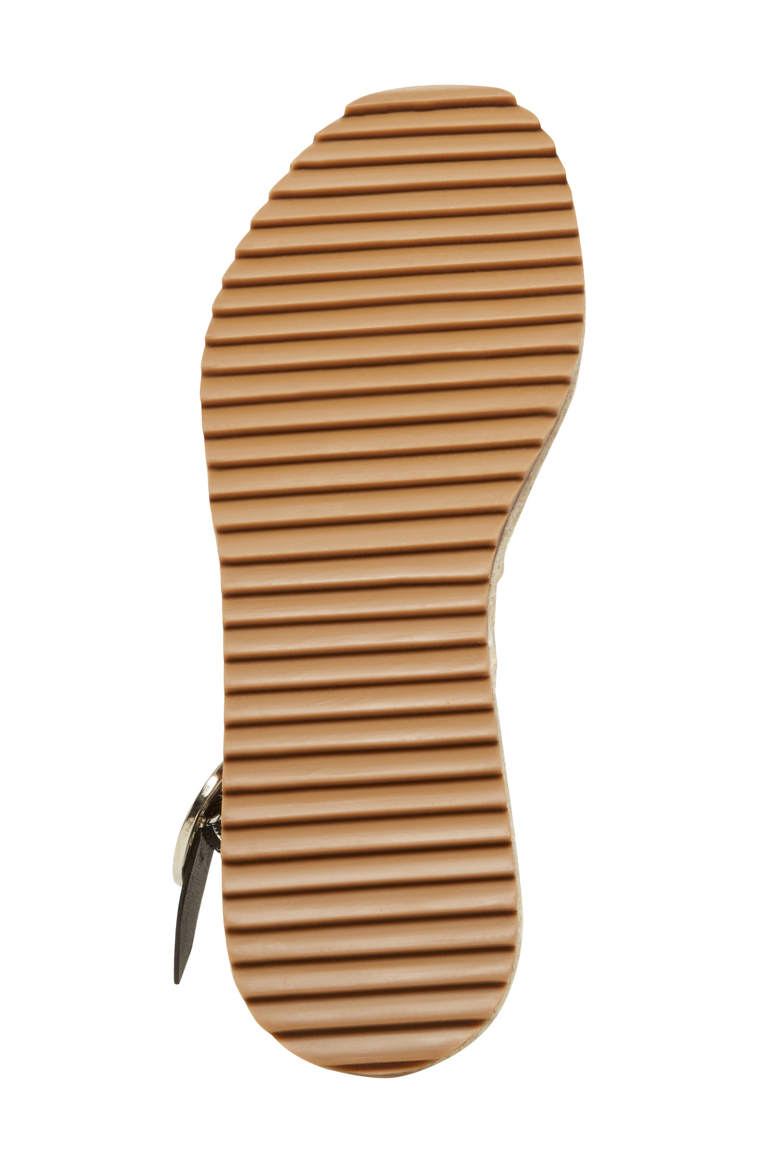 Tiny Espadrille Sandal, Alternate, color, BLACK LEATHER