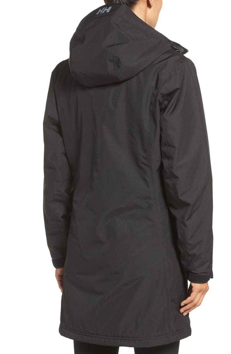 Helly Hansen Belfast Long Waterproof Winter Rain Jacket, Alternate, color, 