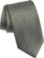 David Donahue Neat Silk Tie