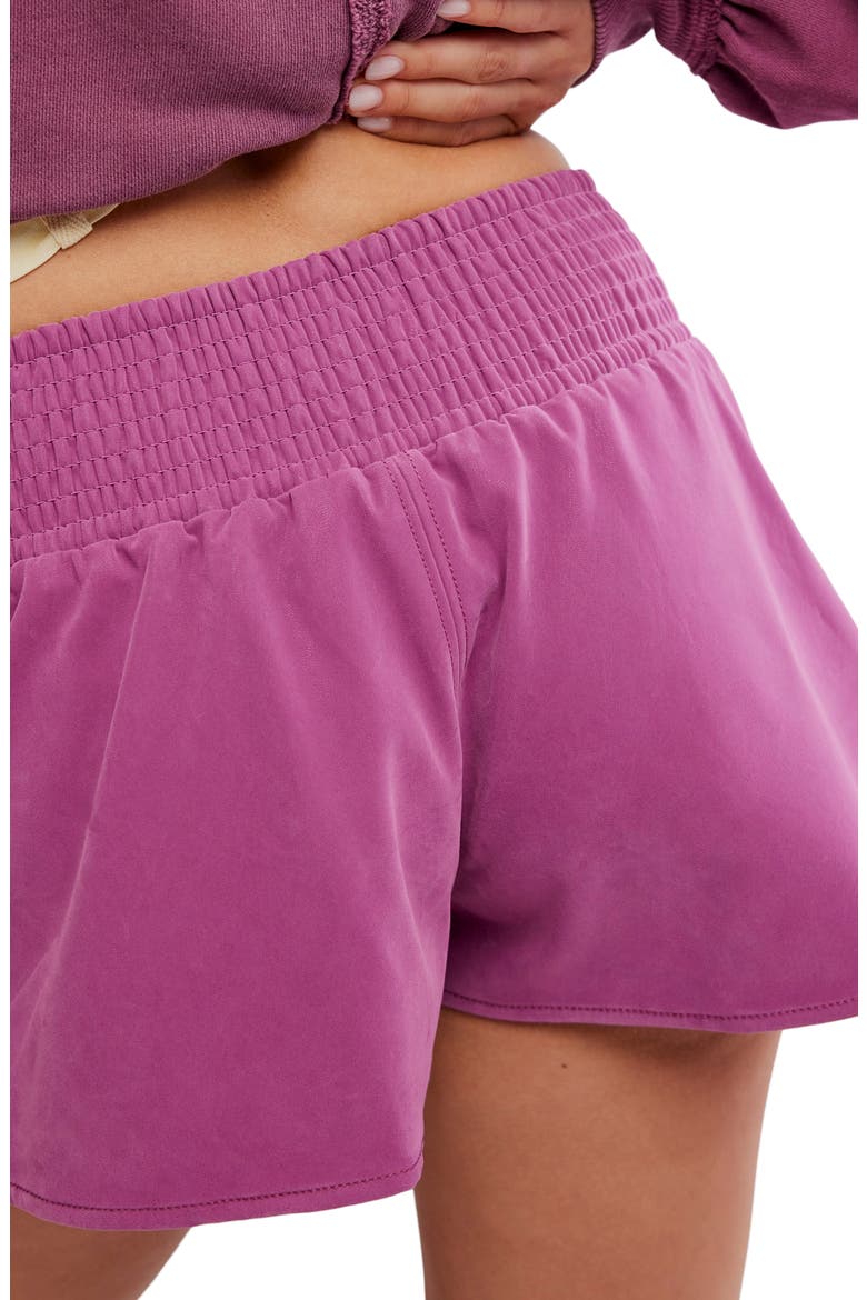 Paradise Found Faux Suede Skort, Alternate, color, MULBERRY