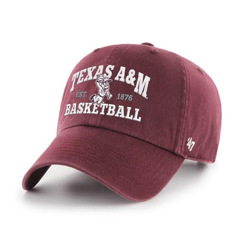 Men's '47  Maroon Texas A&M Aggies Ol' Sarge Basketball Clean Up Adjustable Hat