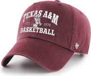 '47 Men's '47  Maroon Texas A&M Aggies Ol' Sarge Basketball Clean Up Adjustable Hat