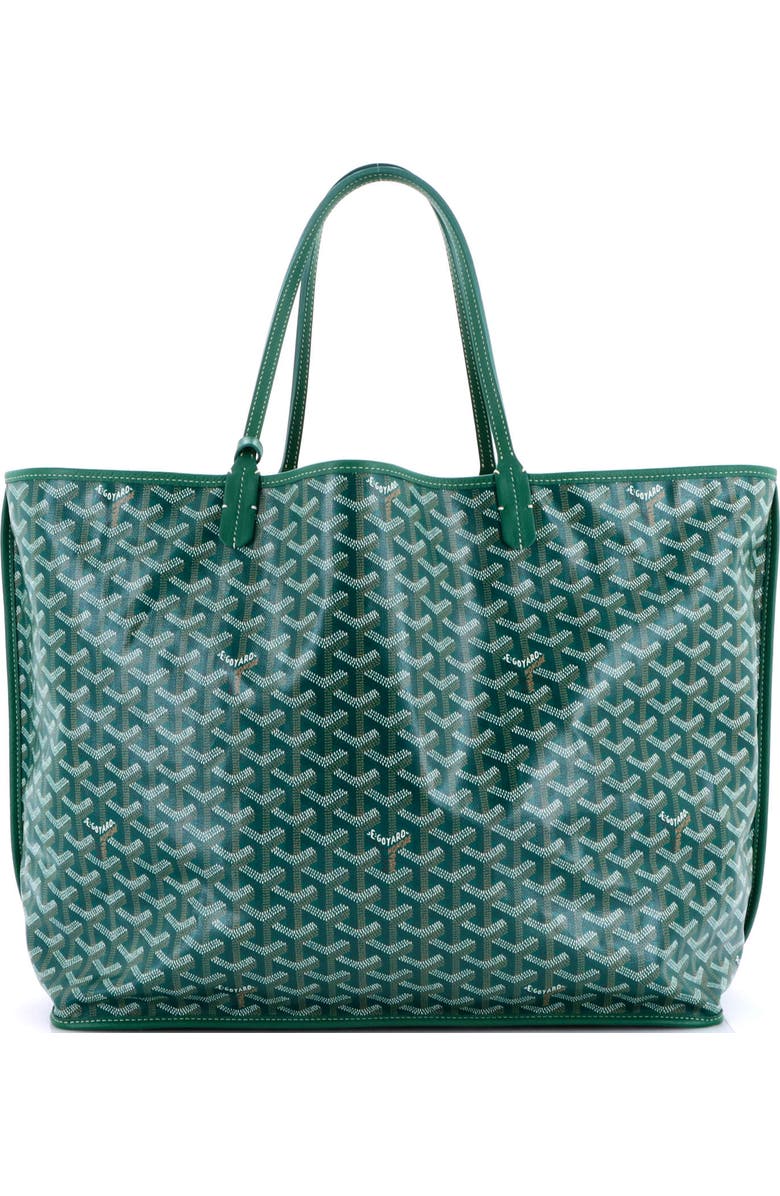Pre-Owned Goyard Anjou Reversible Tote Coated Canvas GM, Alternate, color, Green