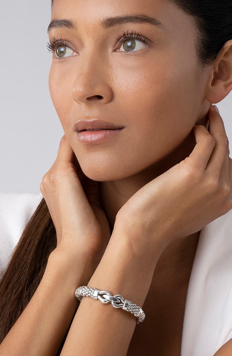 LAGOS Derby Caviar Rope Bracelet, Alternate, color, Sterling Silver