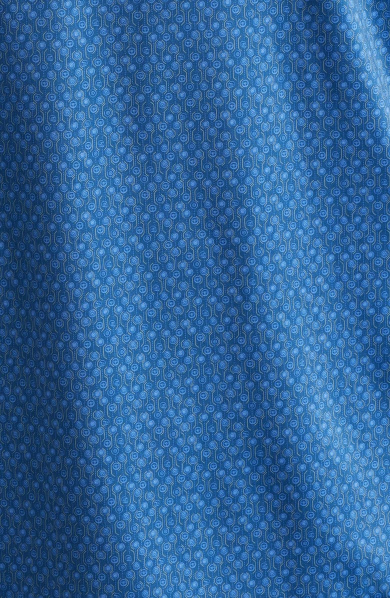 Peter Millar Pole Position Racing Print Performance Jersey Polo, Alternate, color, Windsor Blue