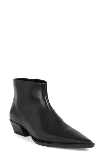 Shop Vagabond Shoemakers Cassie Pointed Toe Bootie In Black