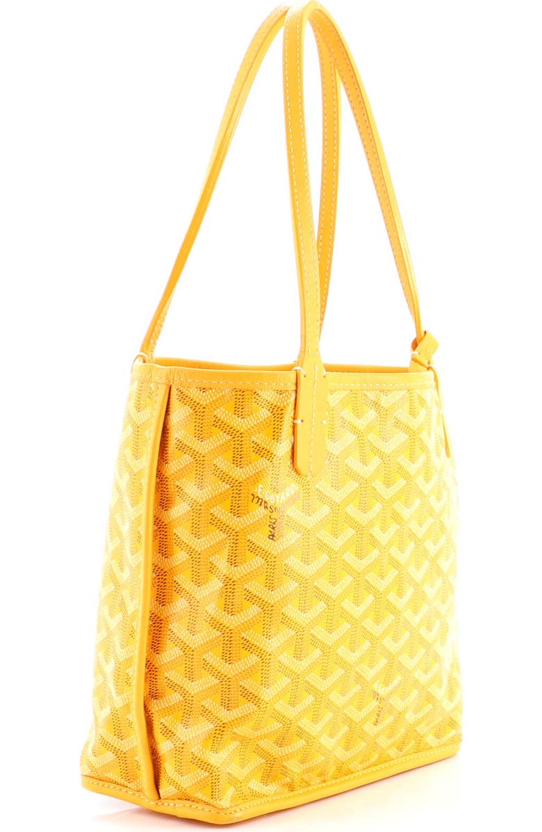Pre-Owned Goyard Anjou Reversible Tote Coated Canvas Mini, Alternate, color, Orange