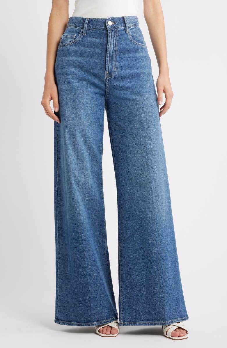 MANGO Elise Wide Leg Jeans, Main, color, 