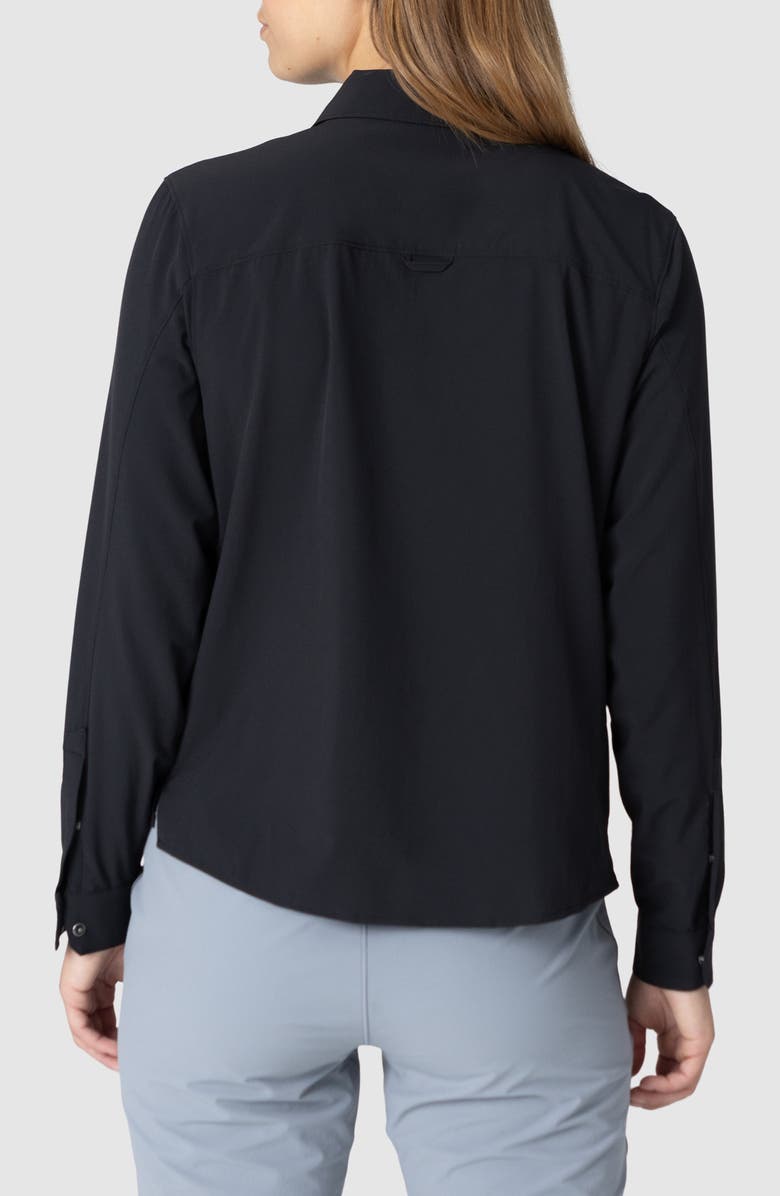 Outdoor Research Astroman Long Sleeve Sun Shirt, Alternate, color, Black