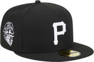 New Era Men's New Era Black Pittsburgh Pirates Logo 59FIFTY Fitted Hat