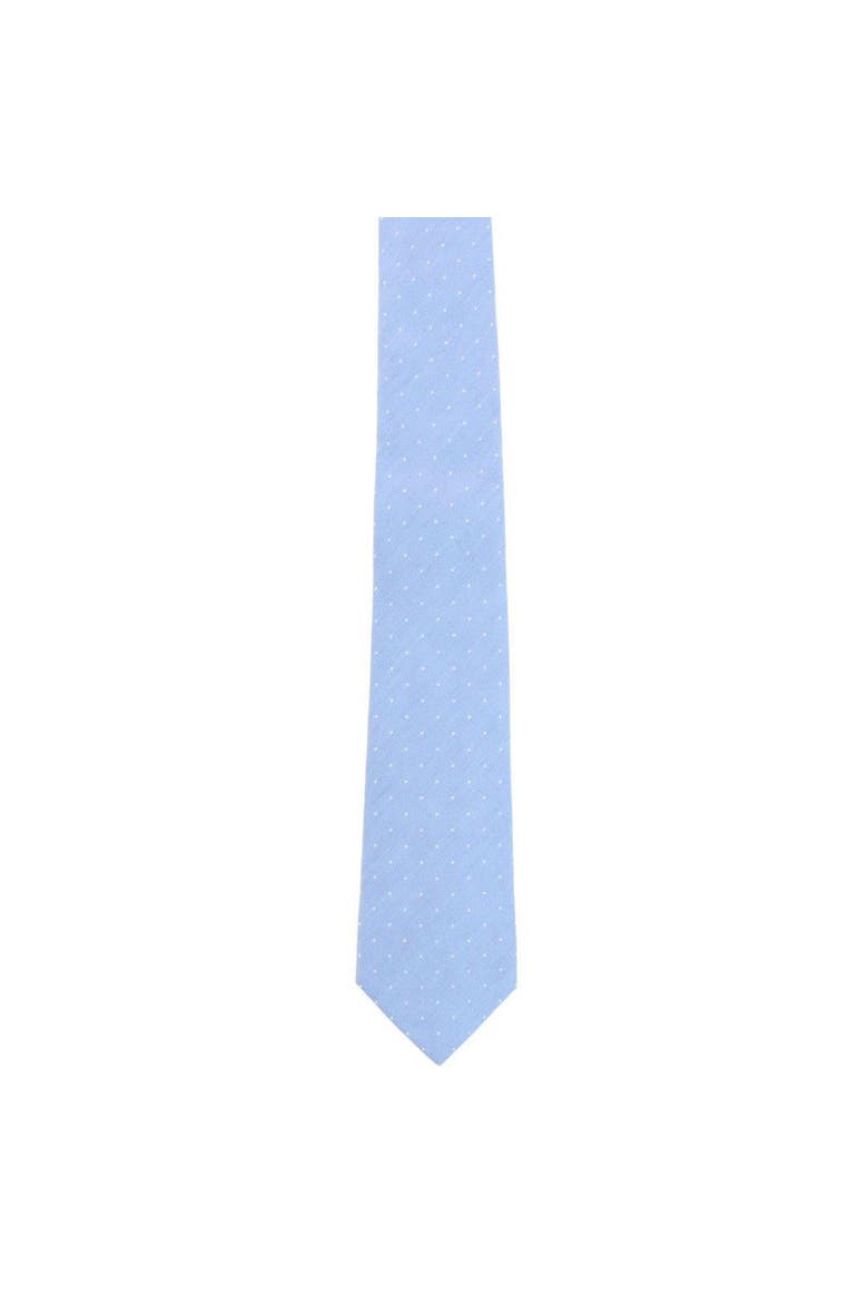 Churchill Chambray Polka Dot Necktie & Gatsby Silk Pocket Square Bundle, Alternate, color, Blue & Navy