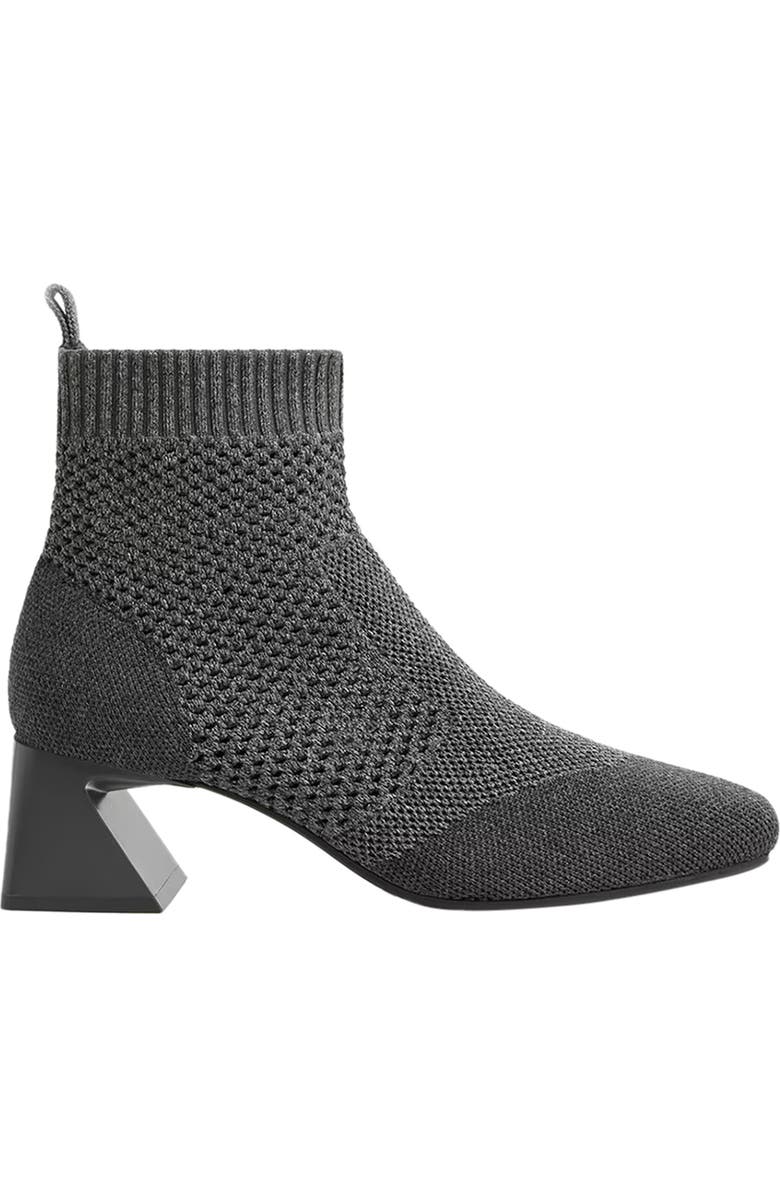 VIVAIA Square-Toe Perforated Heeled Boots, Alternate, color, Lava Grey