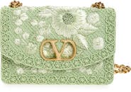 Valentino Garavani DeVain Embroidered Shoulder Bag
