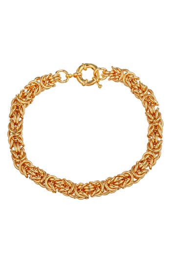 Eye Candy Los Angeles Ronnie Chain Link Bracelet In Gold