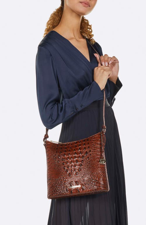 Brahmin Katie Croc Embossed Leather Crossbody Bag
