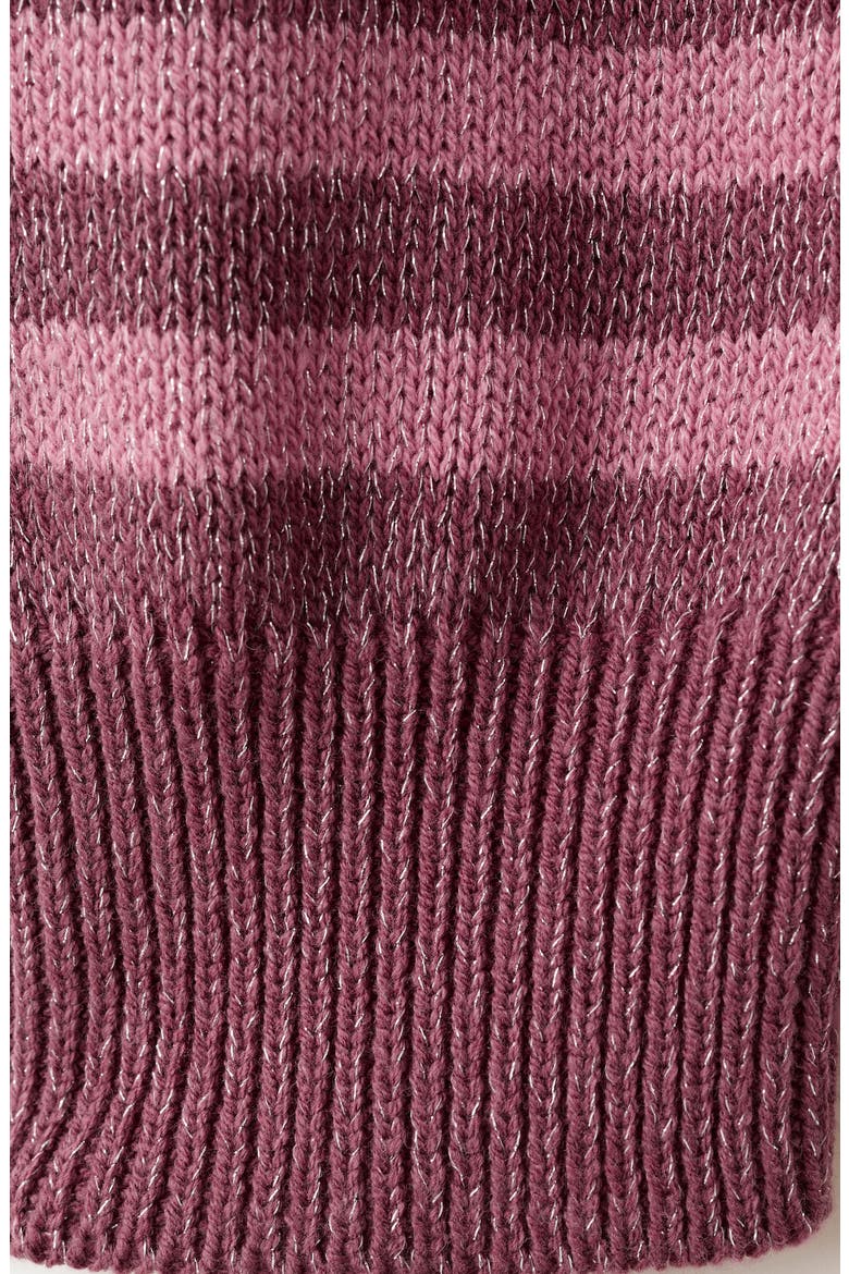 Metallic Stripe Sweater, Alternate, color, PINK