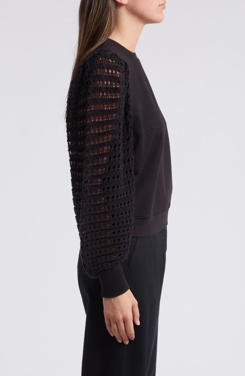 Rails Melody Open Stitch Sleeve Sweatshirt, Alternate, color,