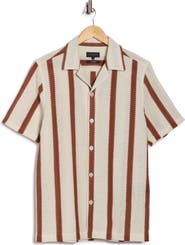 Ted Baker London Short Sleeve Stripe Oversized Shirt