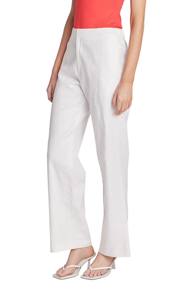 English Factory Linen & Cotton Pants, Alternate, color, White