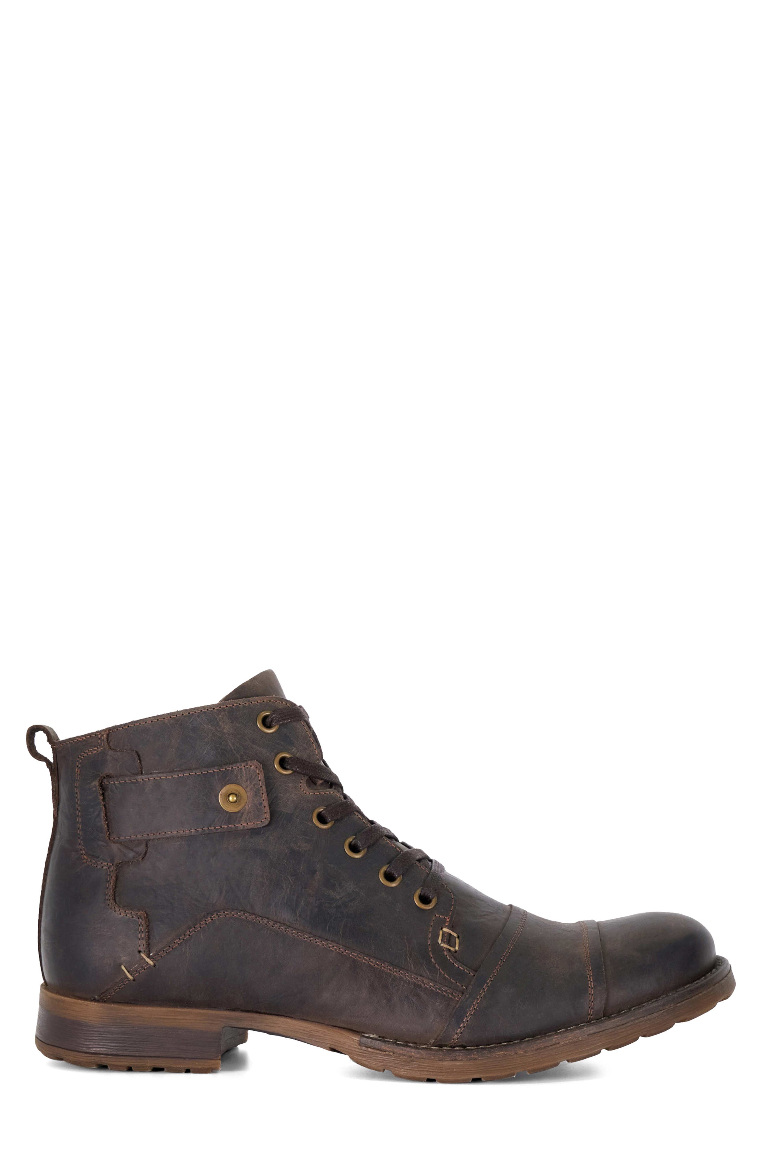 Dune London Simon Boot, Alternate, color, Dark Brown