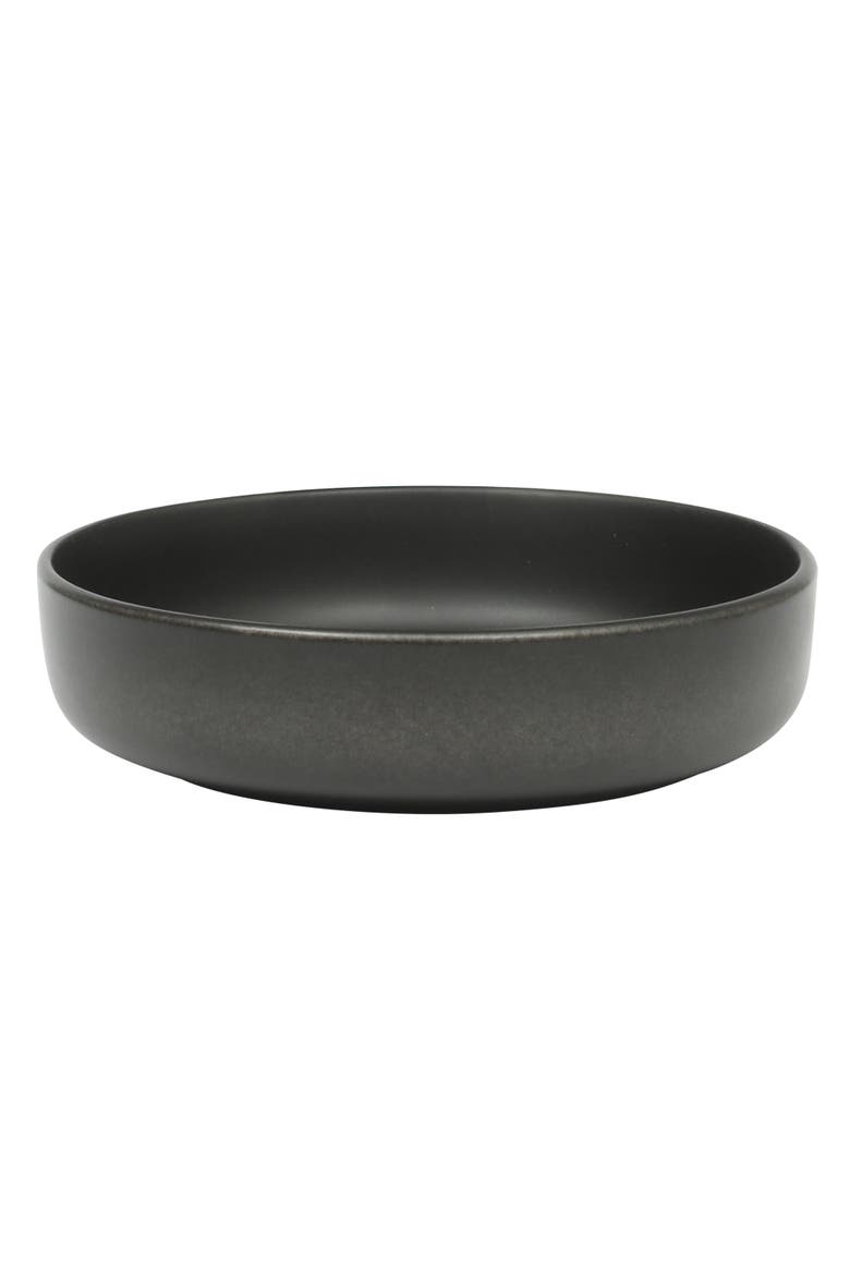 Soho Lounge Pasco 16-Piece Reactive Glaze Stoneware Dinnerware Set, Alternate, color, Black