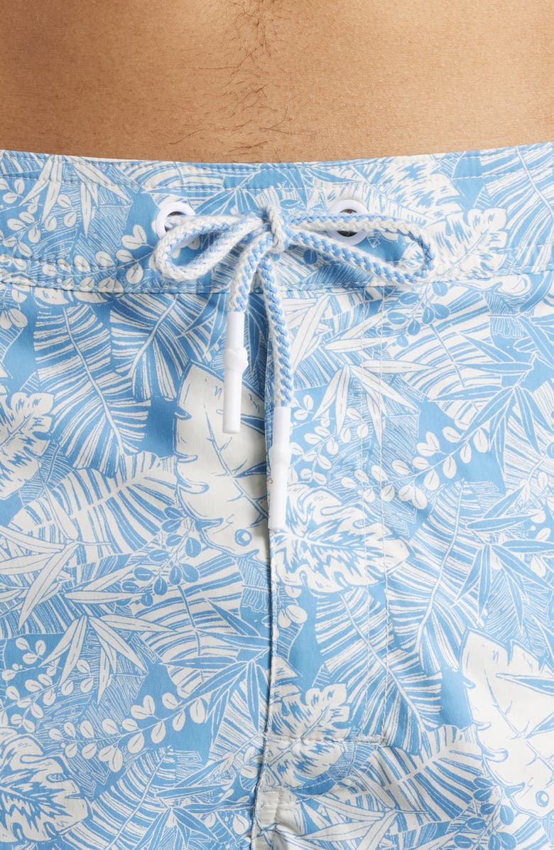 johnnie-O Salty Dogs Floral Swim Trunks, Alternate, color, Maliblu