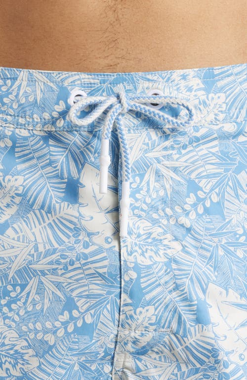 Johnnie-o Salty Dogs Floral Swim Trunks In Maliblu