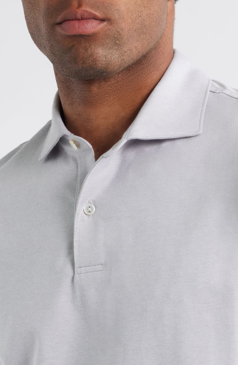 Peter Millar Crown Crafted Albatross Pima Cotton Blend Polo, Alternate, color, Gale Grey