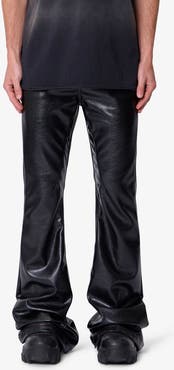 mnml Super Stacked Faux Leather Pants
