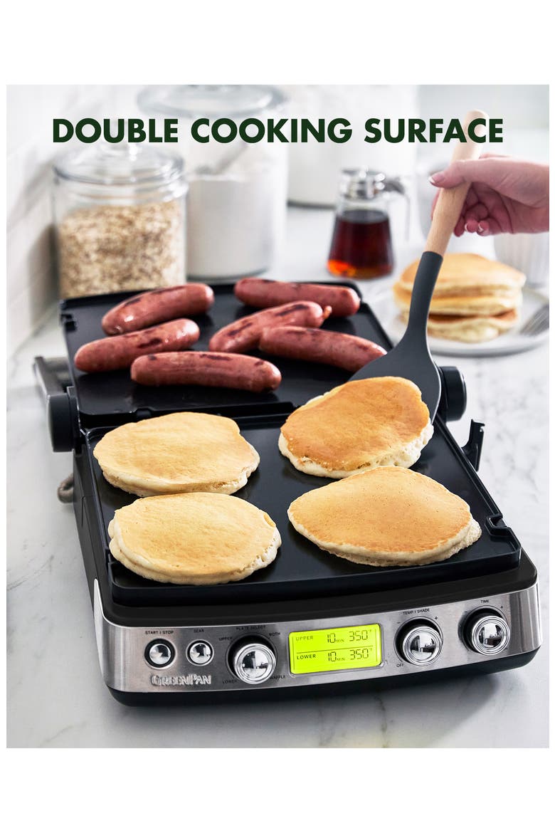Elite Ceramic Nonstick Multi Grill/Griddle/Waffle Maker, Alternate, color, BLACK