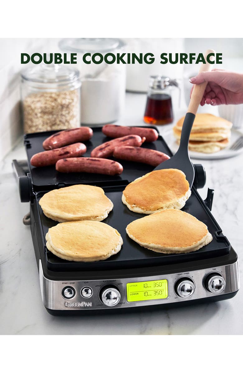 GreenPan Elite Ceramic Nonstick Multi Grill/Griddle/Waffle Maker, Alternate, color,
