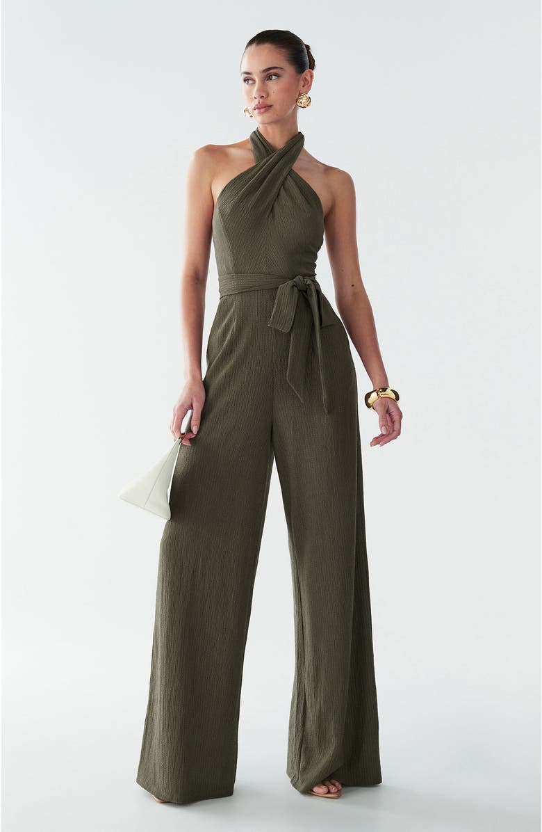 BWLDR Amber Jumpsuit, Alternate, color, Dark Olive