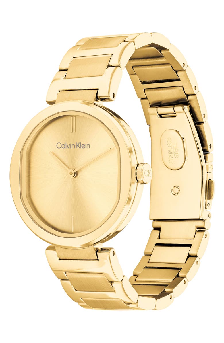 Calvin Klein Goldtone Bracelet Watch, 36mm, Alternate, color, Gold