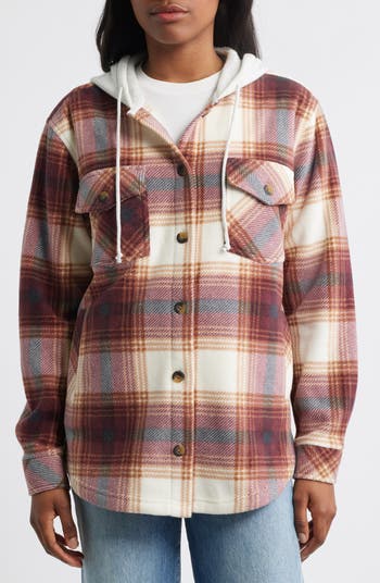 Hooded Fleece Shacket