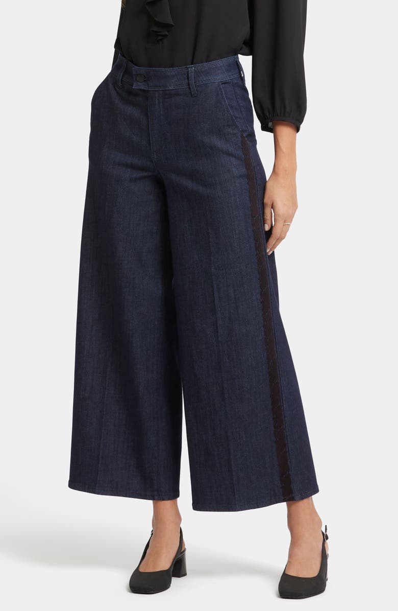 NYDJ Mona High Waist Ankle Wide Leg Trouser Jeans, Main, color, Lightweight Rinse