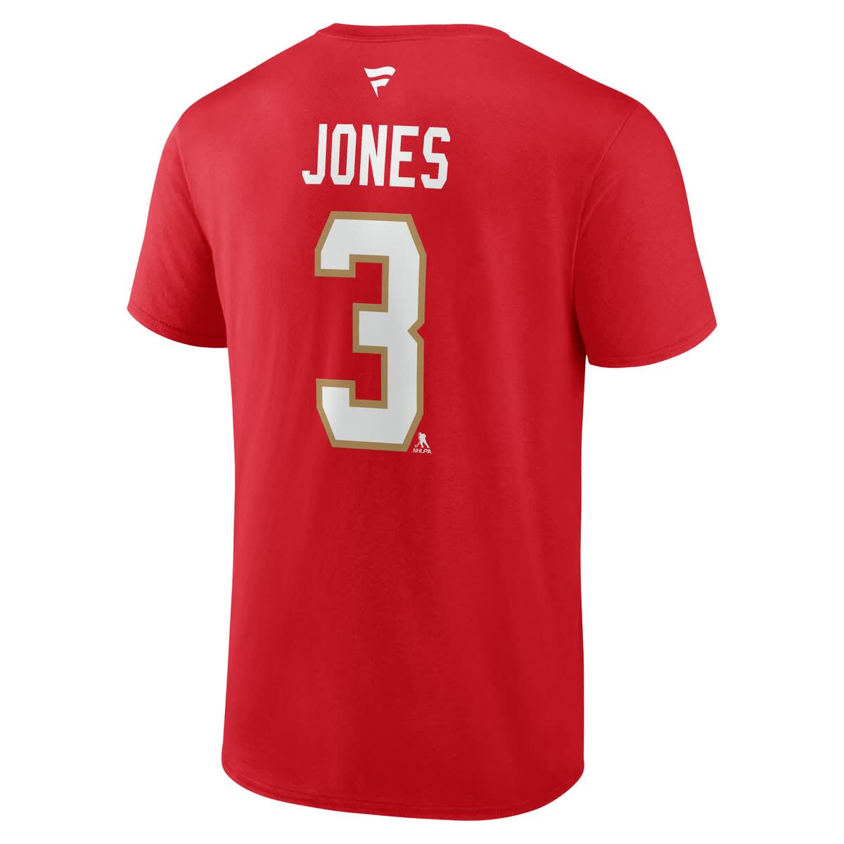 FANATICS Men's Fanatics Seth Jones Red Florida Panthers Authentic Stack ...