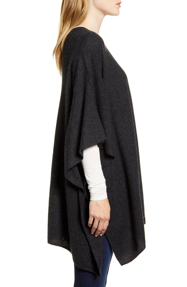 Nordstrom Wool & Cashmere Poncho, Alternate, color,
