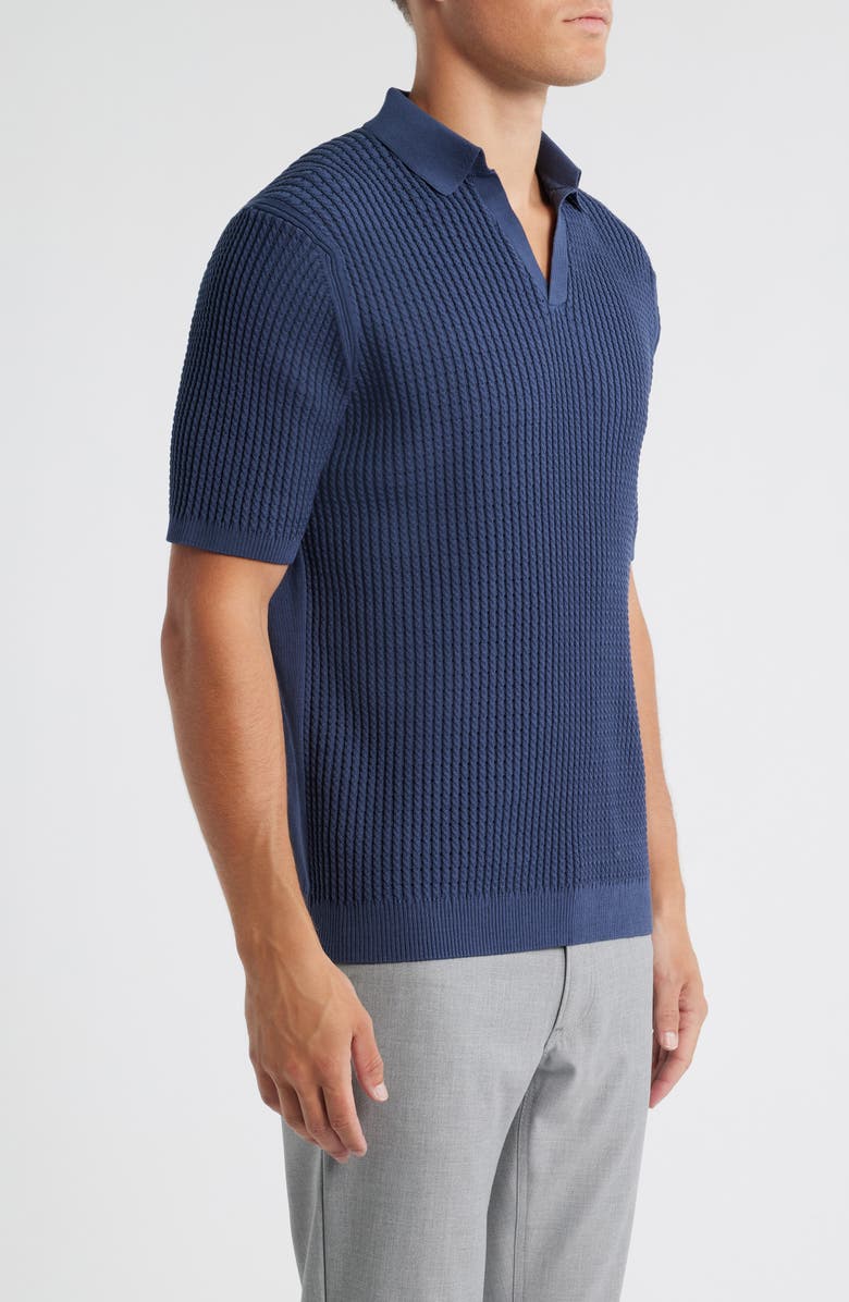 Reiss Merit Cotton Blend Polo, Alternate, color, Dark Airforce Blue