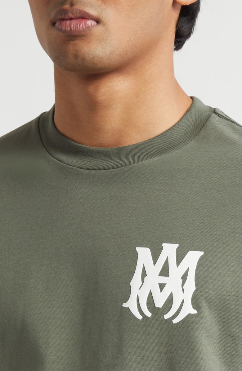 AMIRI MA Core Logo Graphic T-Shirt, Alternate, color, Dark Sage
