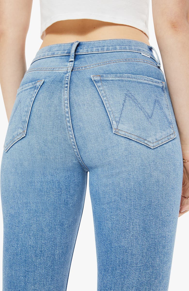 MOTHER Rascal Flood High Waist Ankle Straight Leg Jeans, Alternate, color, 