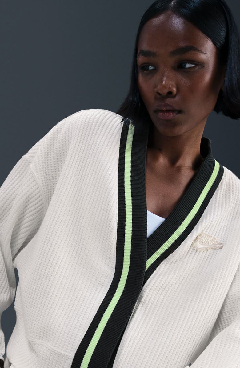 Nike Prep Waffle Stitch Cardigan, Alternate, color, 133 Sail
