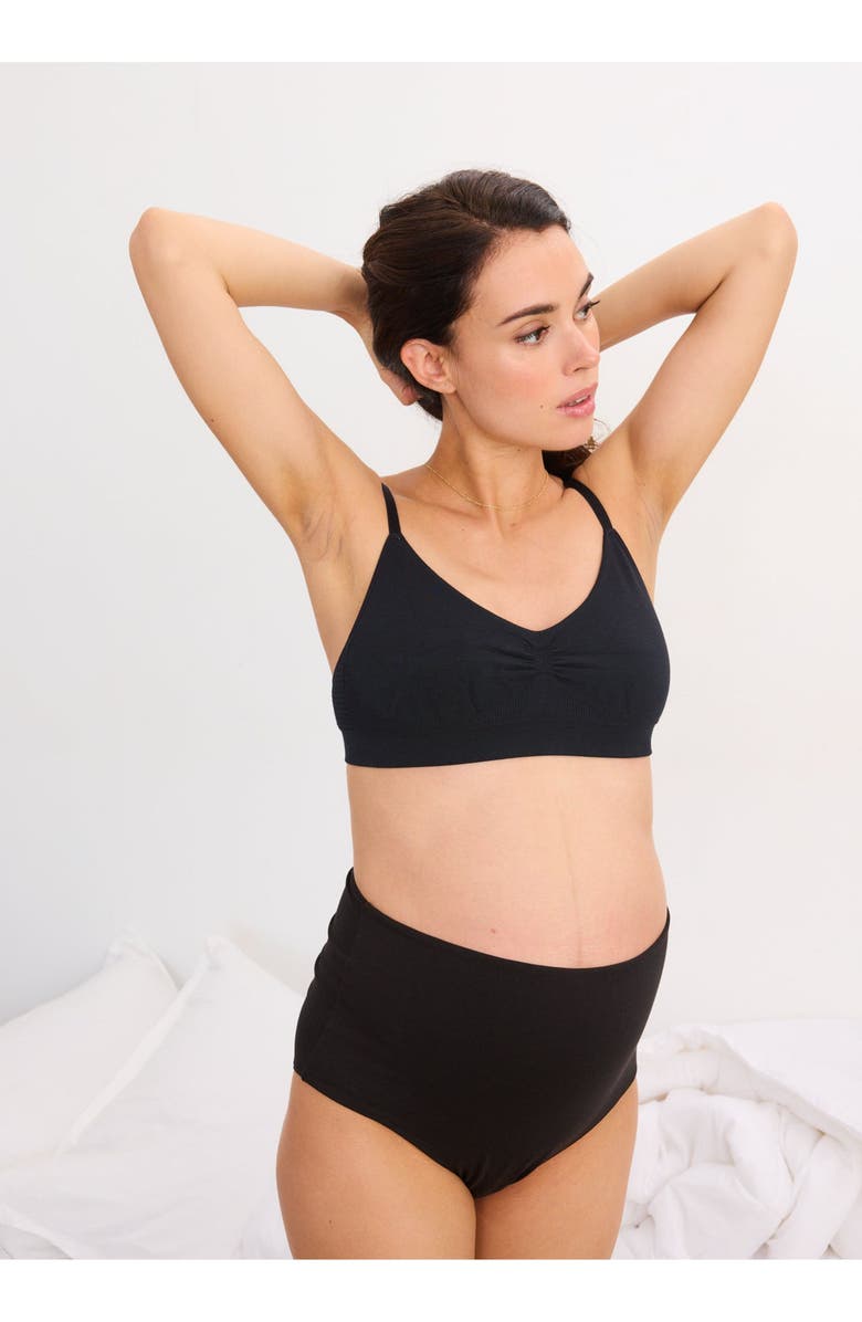 HATCH Collection The All-Tri Maternity/Nursing Bra, Alternate, color, Black