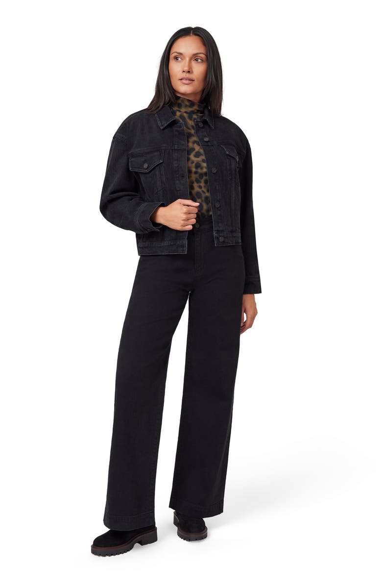 Scotch & Soda Oversized Crop Denim Jacket, Alternate, color, Journey