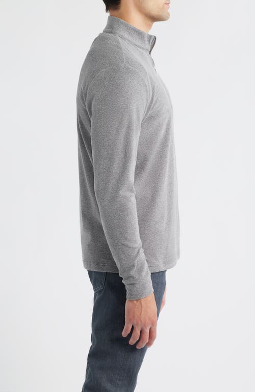 Johnnie-o Mikey Quarter Zip Pullover In Gray