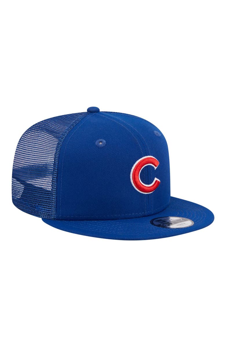 New Era Youth New Era Royal Chicago Cubs 9FIFTY Trucker Snapback Hat, Alternate, color, Royal