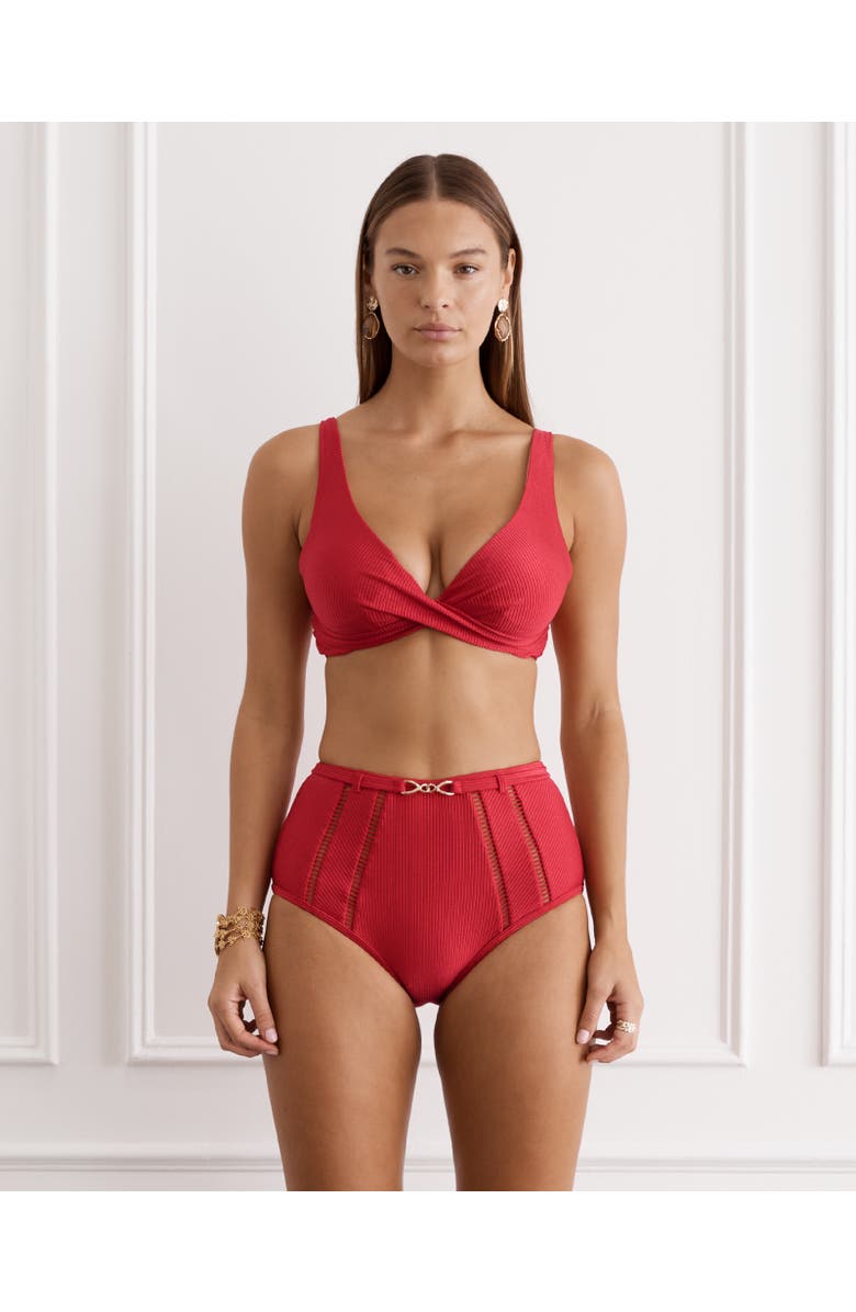 Aqua Blu Tahlia Top, Main, color, Scarlet