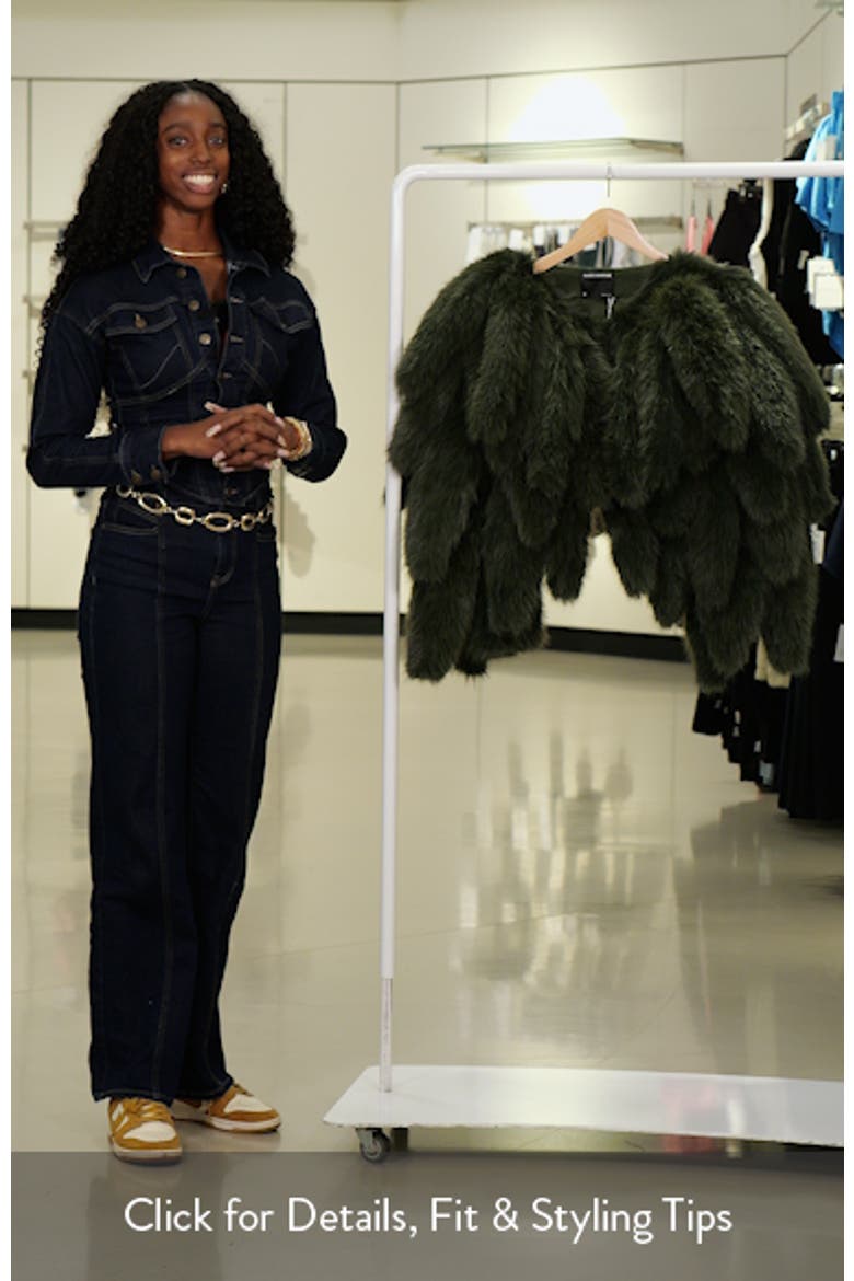 Foxtail Faux Fur Cropped Jacket video