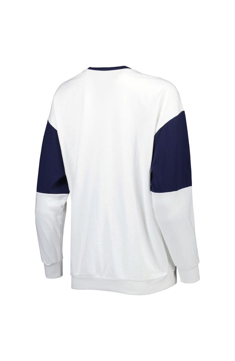 GAMEDAY COUTURE Women's Gameday Couture White North Carolina Tar Heels It's A Vibe Dolman Pullover Sweatshirt, Alternate, color,