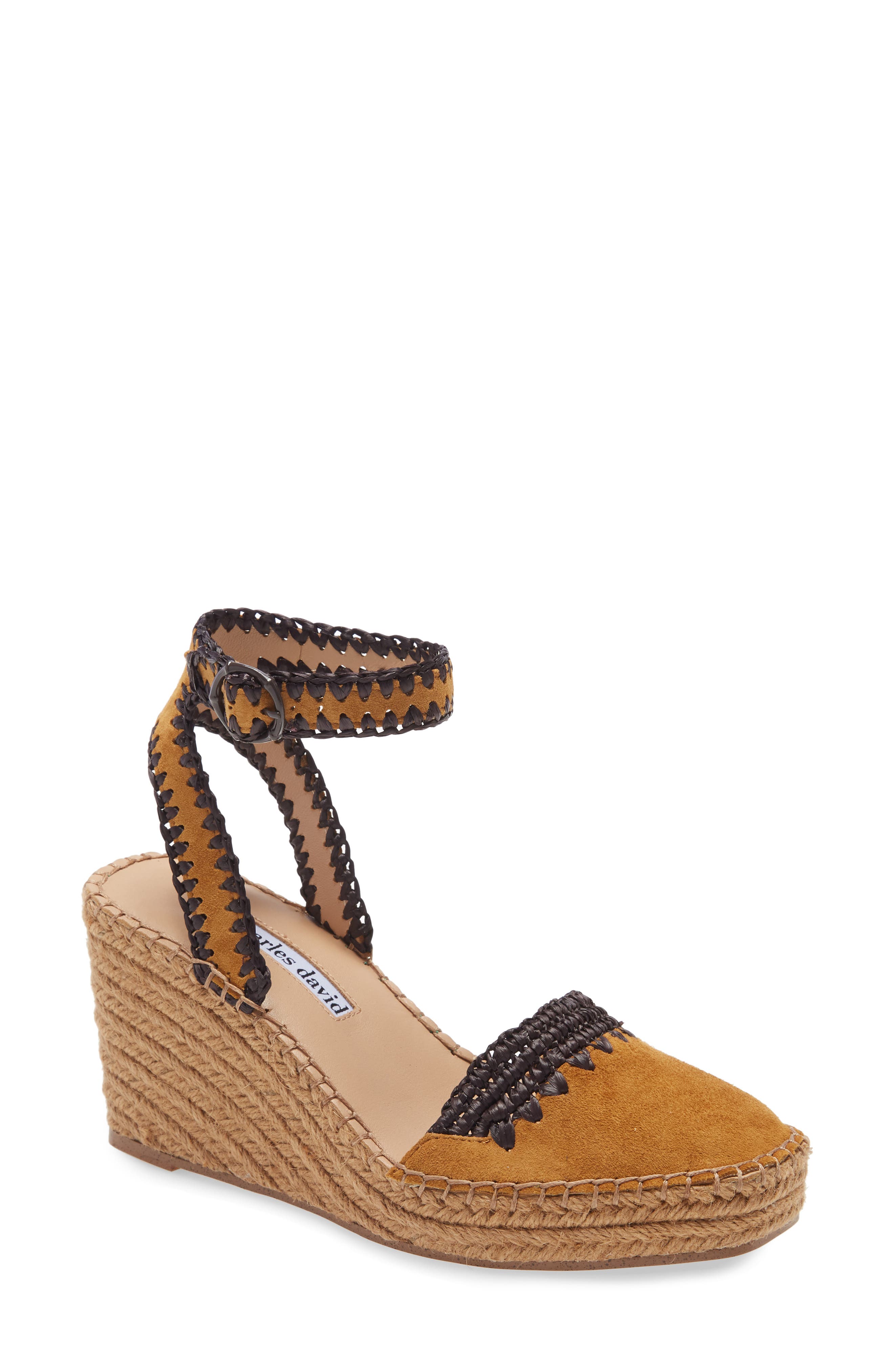 Global Wedge Sandal, Main, color, MUSTARD KID SUEDE