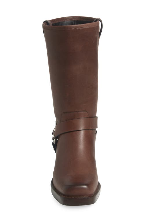 Reformation Francesca Moto Boot In Distressed Brown